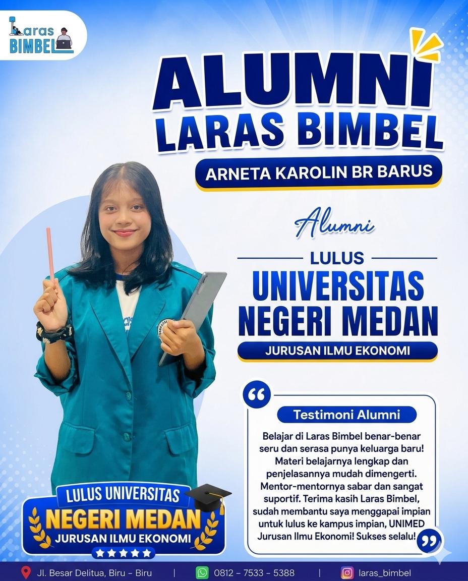Arneta Karolin Br Barus - Lulus Seleksi UNIMED